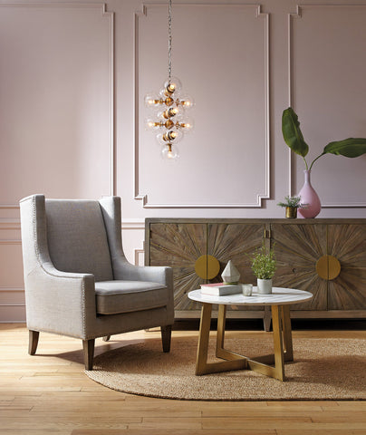 Classic Home Erie Club Chair Gray Model 53051054