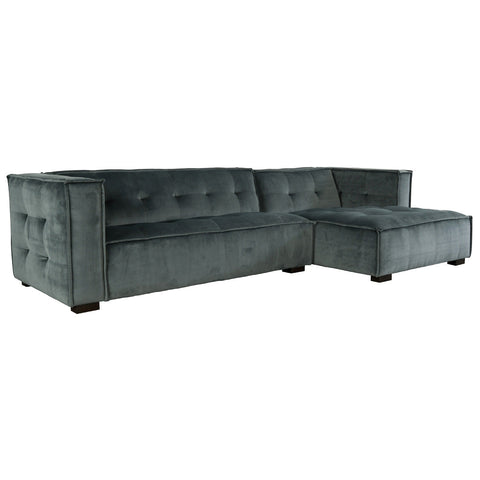 Classic Home Element 2Pc Sectional With Raf Chaise Smoke Model 53051323