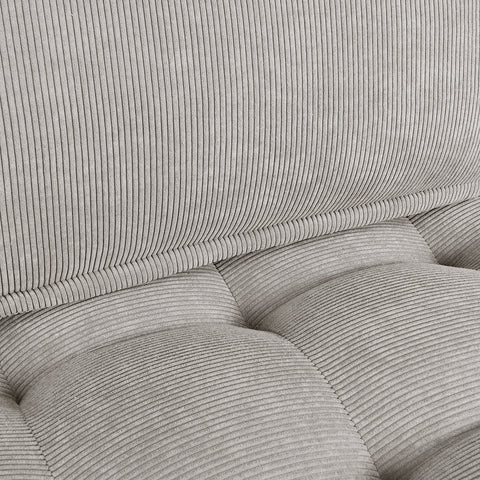 Classic Home Element Square Lounge Chair Gray Corduroy Model 53051437