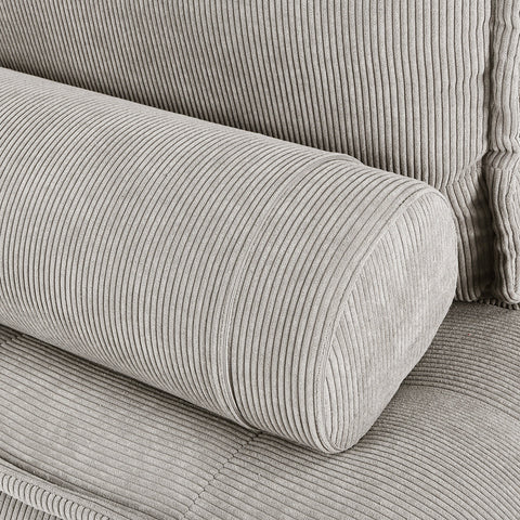 Classic Home Element Square Lounge Chair Gray Corduroy Model 53051437