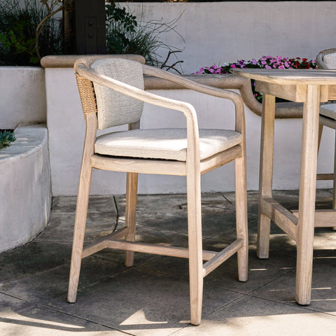 Classic Home Dawn Outdoor Counter Stool Gray Model 53051450