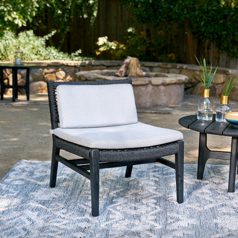 Classic Home Agnes Outdoor Accent Chair Black Model 53051453