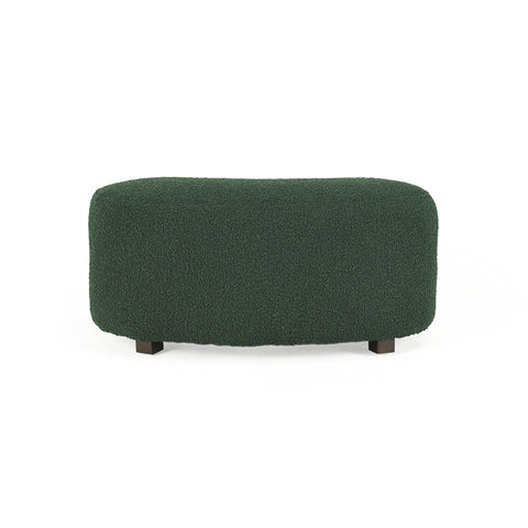 Classic Home Hannah Ottoman Green Boucle Model 53051501