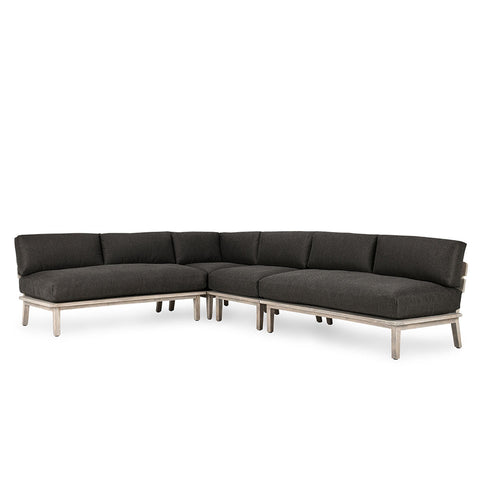 Classic Home Podium 3Pc Outdoor Sectional Charcoal Model 53051584