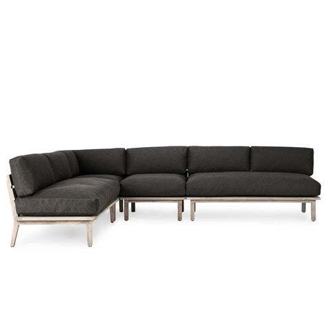 Classic Home Podium 3Pc Outdoor Sectional Charcoal Model 53051584