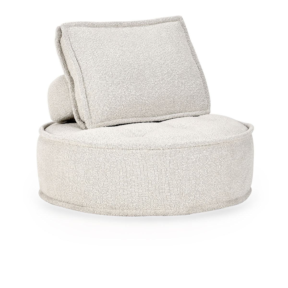 Classic Home Element Swivel Round Lounge Chair Beige Model 53051606