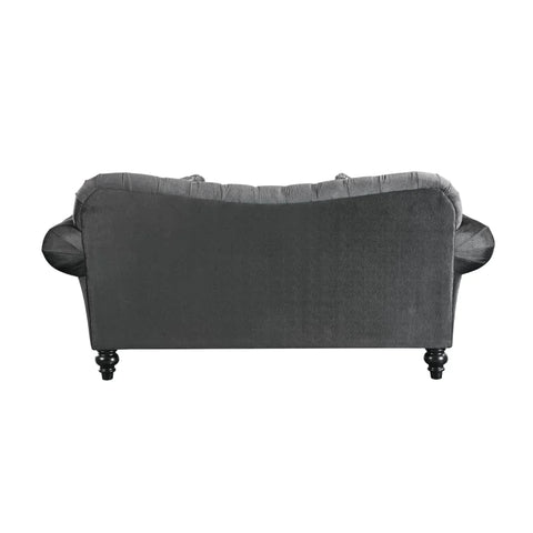 Gaura Dark Gray Velvet Loveseat Model 53091 By ACME Furniture