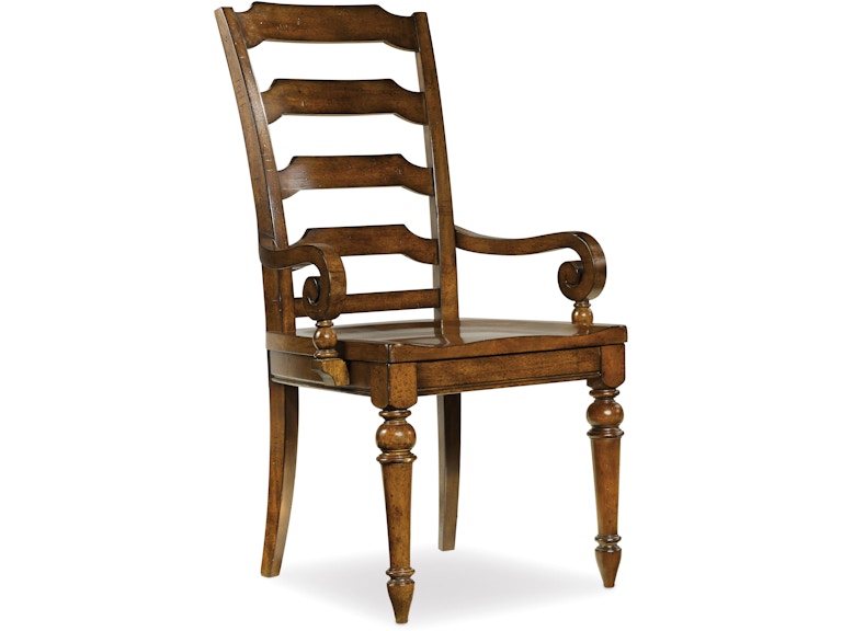 Hooker Furniture Casual Dining Tynecastle Ladderback Arm Chair - 2 per carton/price ea