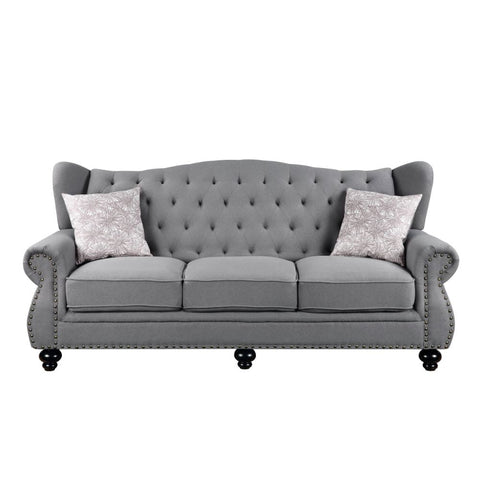 ACME Hannes Gray Fabric Hannes Sofa Model 53280