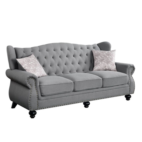 ACME Hannes Gray Fabric Hannes Sofa Model 53280