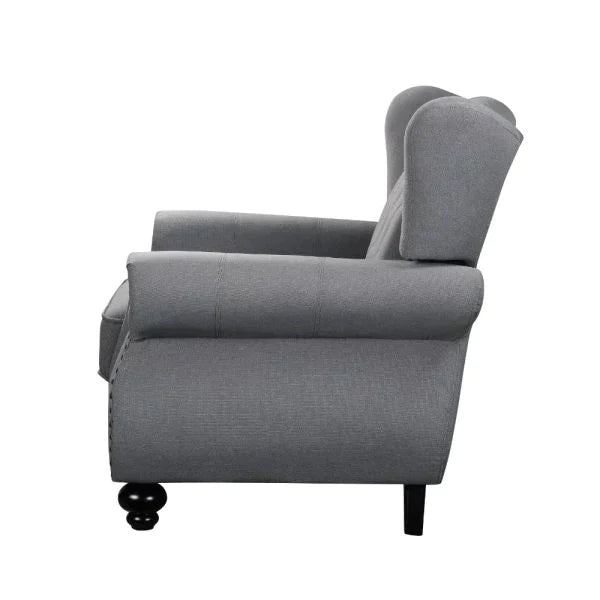 Hannes Gray Fabric Chair Model 53282 By ACME Furniture