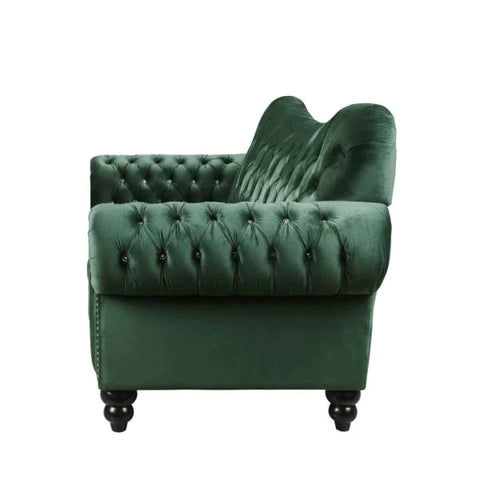 Iberis Green Velvet Loveseat Model 53402 By ACME Furniture