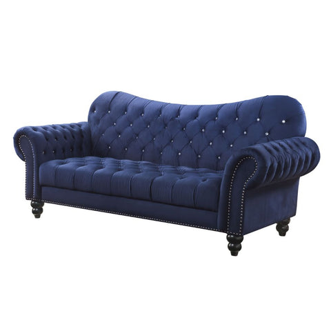 ACME Iberis Navy Velvet Iberis Sofa Model 53405