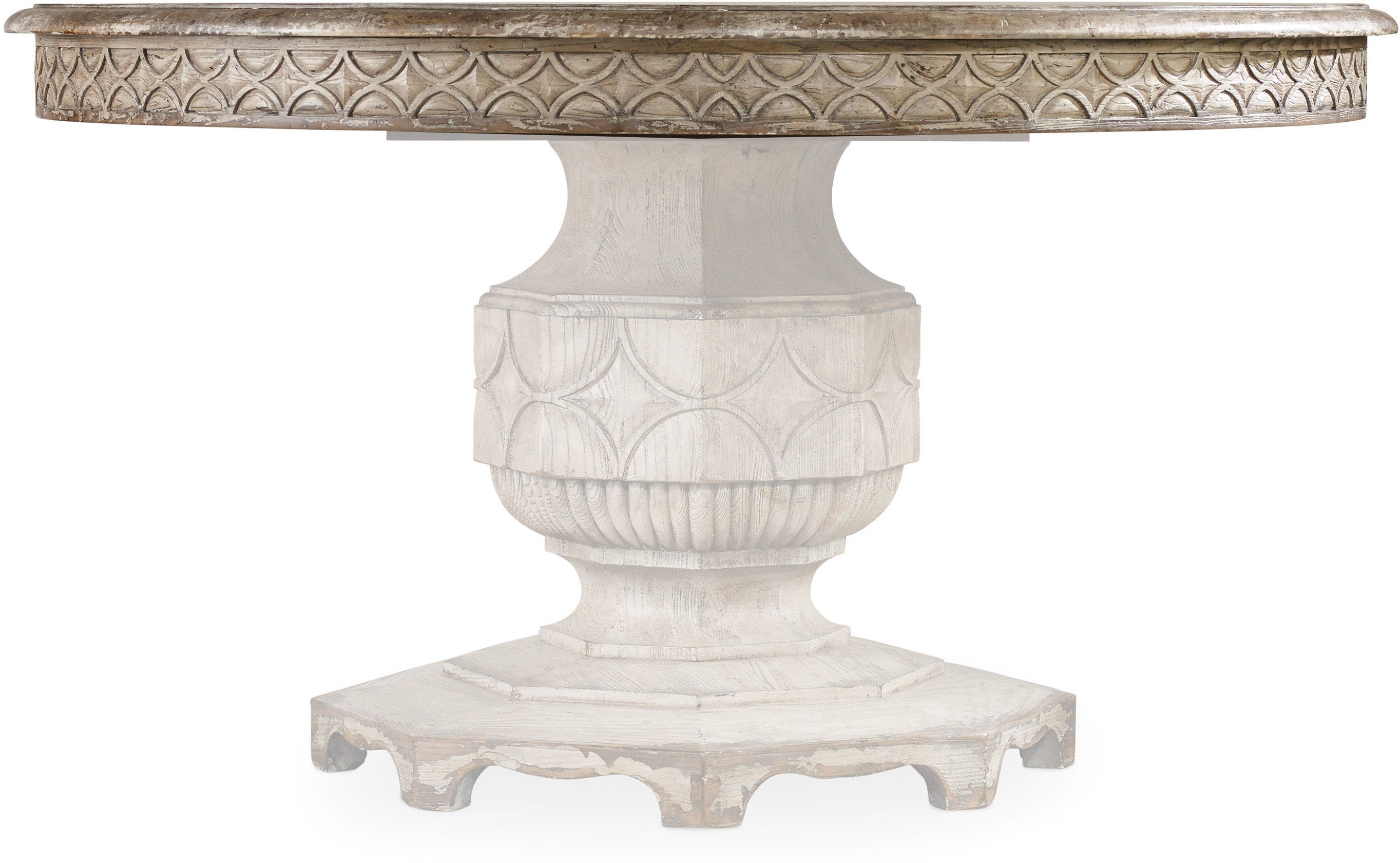 Hooker Furniture Casual Dining Chatelet Round Dining Table with One 20'' Leaf