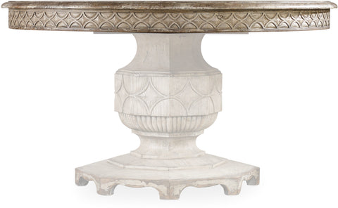 Hooker Furniture Casual Dining Chatelet Round Dining Table with One 20'' Leaf