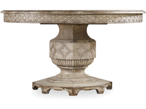 Hooker Furniture Casual Dining Chatelet Round Dining Table with One 20'' Leaf