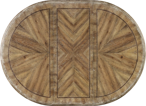 Hooker Furniture Casual Dining Chatelet Round Dining Table with One 20'' Leaf