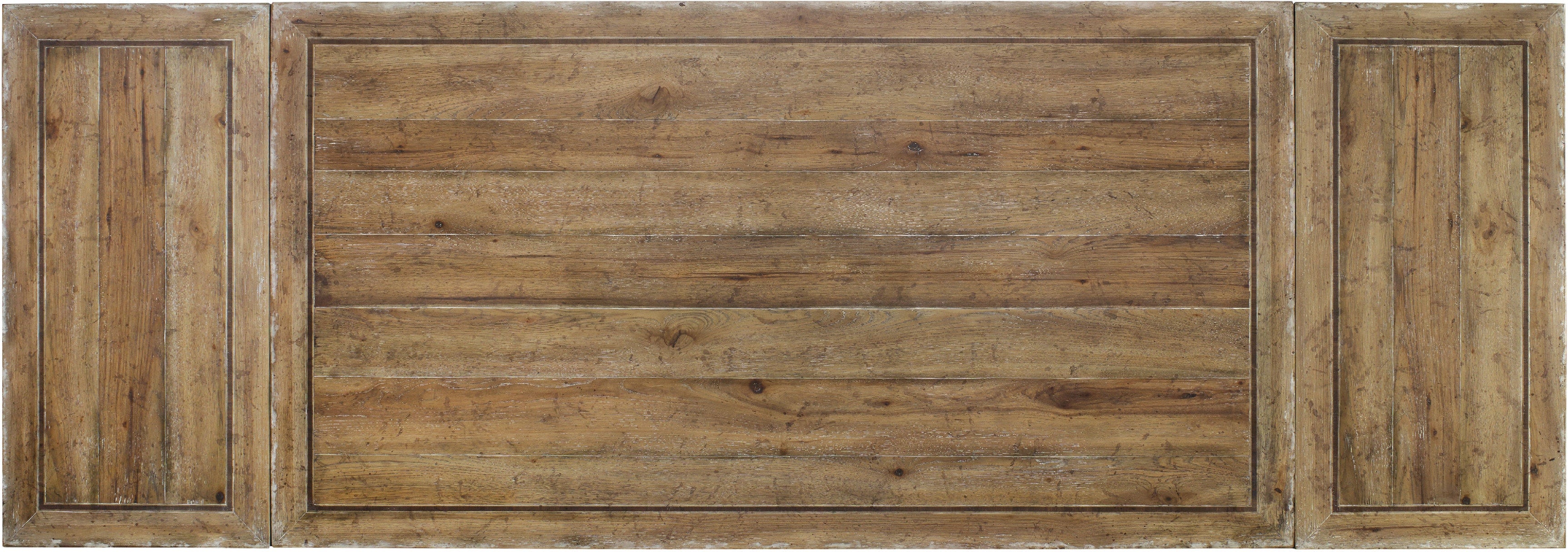 Hooker Furniture Casual Dining Chatelet Refectory Rectangle Trestle Dining Table with Two 22'' Leaves