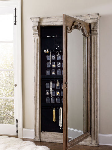 Hooker Furniture Chatelet Floor Mirror w/Jewelry Armoire Storage