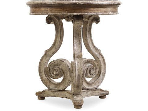 Hooker Furniture Living Room Chatelet Scroll Accent Table