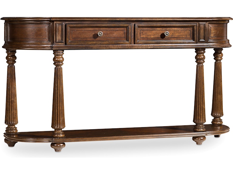 Hooker Furniture Living Room Leesburg Demilune Hall Console