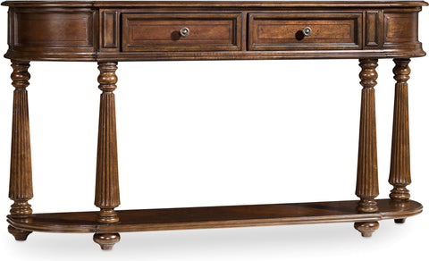 Hooker Furniture Living Room Leesburg Demilune Hall Console