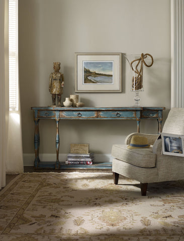 Hooker Furniture Living Room Sanctuary Four-Drawer Thin Console