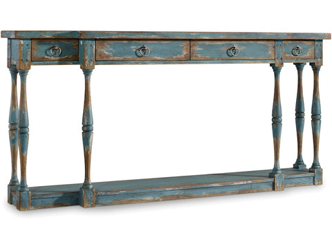 Hooker Furniture Living Room Sanctuary Four-Drawer Thin Console