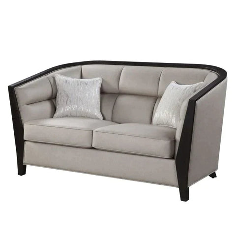 Zemocryss Beige Fabric Loveseat Model 54236 By ACME Furniture