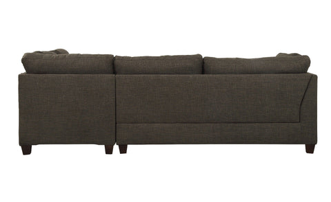 ACME Laurissa Warm Taupe Gray Linen Laurissa Sectional Sofa Model 54375