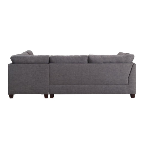 ACME Laurissa Light Charcoal Linen Laurissa Sectional Sofa Model 54385