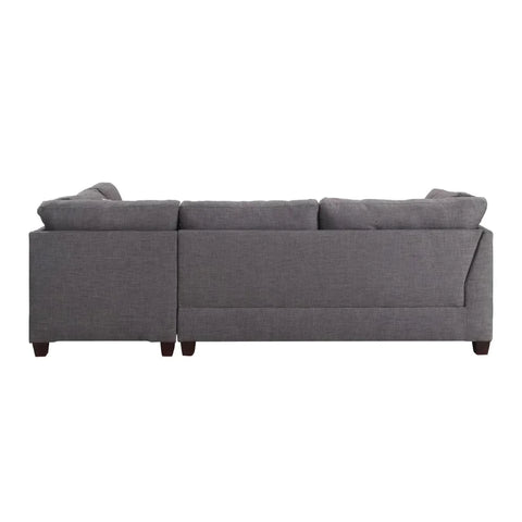 Laurissa Light Charcoal Linen Sectional Sofa Model 54385 By ACME Furniture