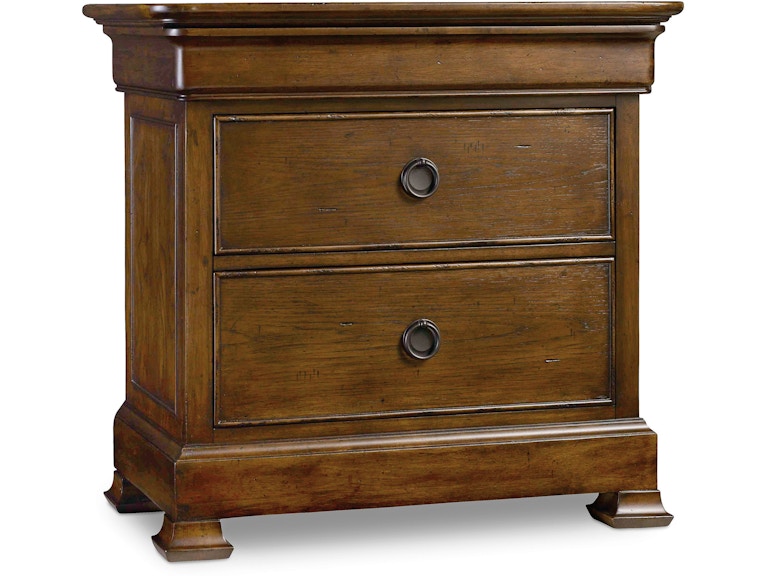 Hooker Furniture Bedroom Archivist Three-Drawer Nightstand