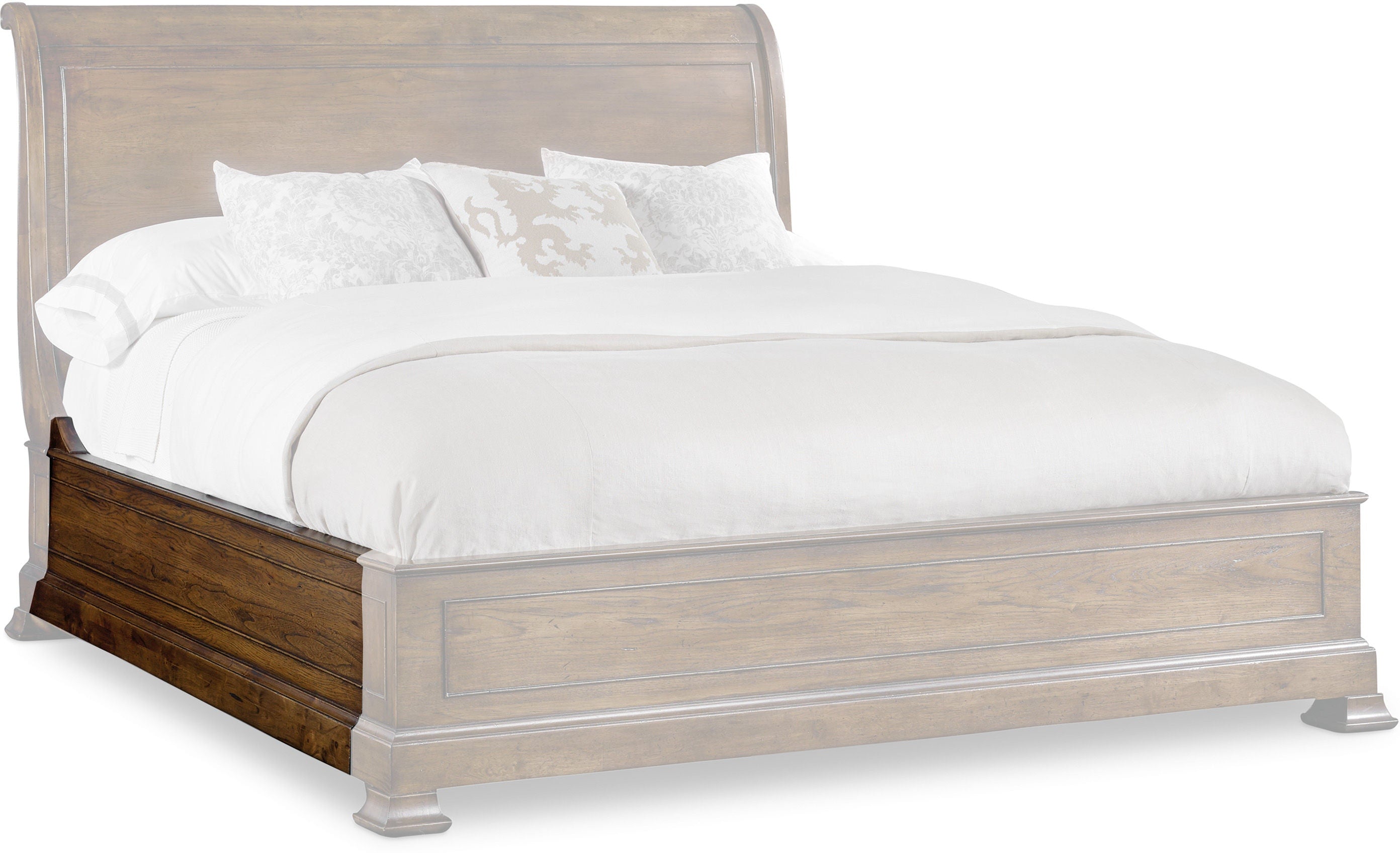 Hooker Furniture Bedroom Archivist Queen Sleigh Bed w/Low Footboard