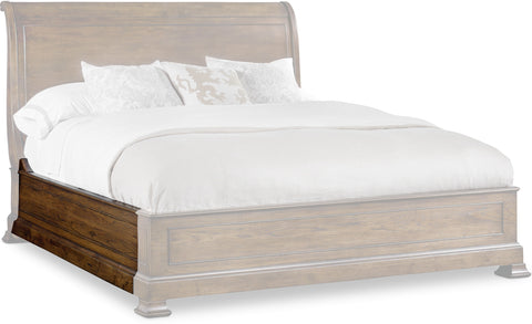Hooker Furniture Bedroom Archivist Queen Sleigh Bed w/Low Footboard