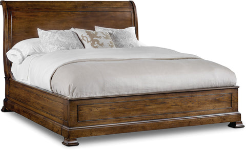 Hooker Furniture Bedroom Archivist Queen Sleigh Bed w/Low Footboard