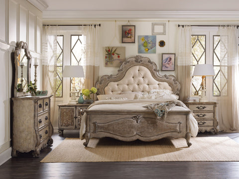 Hooker Furniture Bedroom Chatelet Queen Upholstered Panel Bed