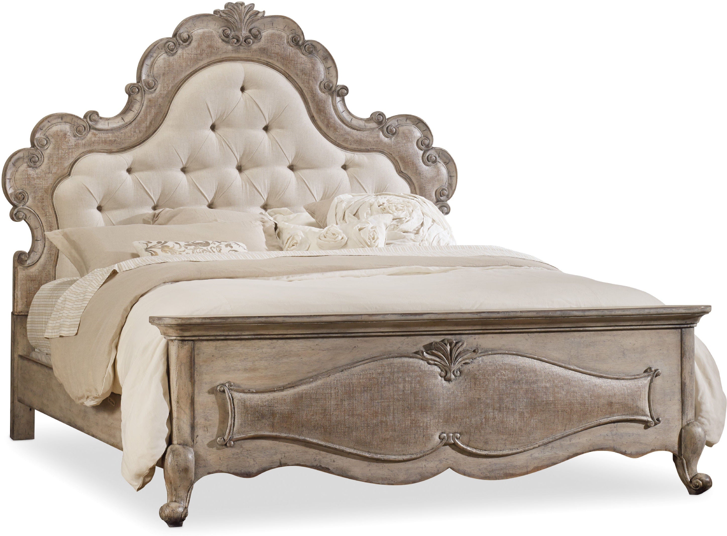 Hooker Furniture Bedroom Chatelet Queen Upholstered Panel Bed