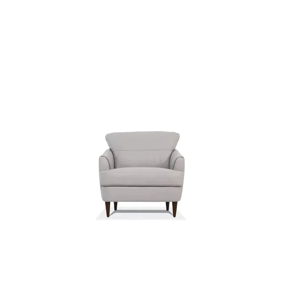 Helena Pearl Gray Leather Chair Model 54577 By ACME Furniture