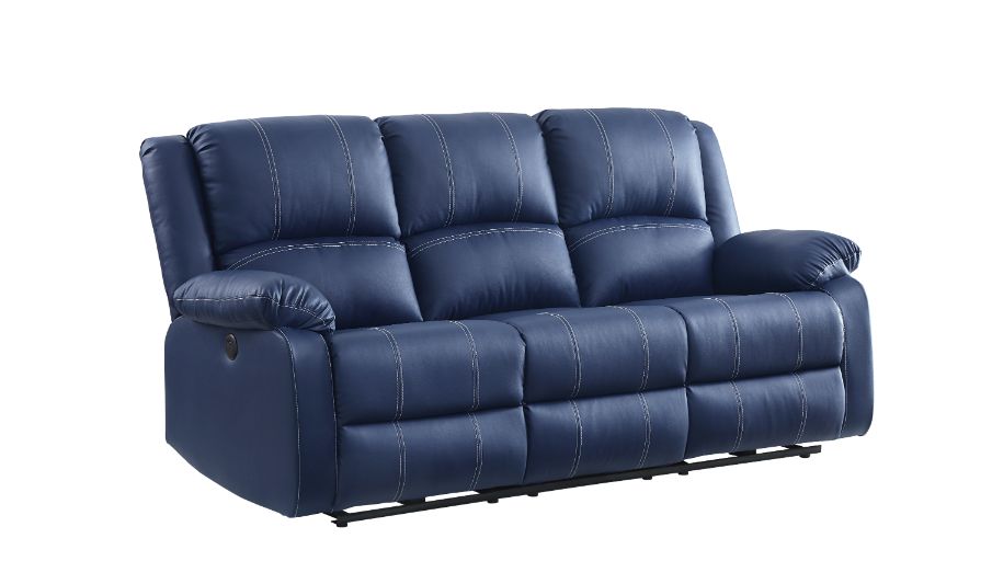 ACME Zuriel Blue PU Zuriel Sofa Model 54615