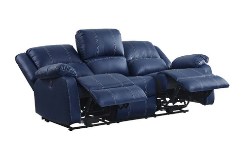 ACME Zuriel Blue PU Zuriel Sofa Model 54615