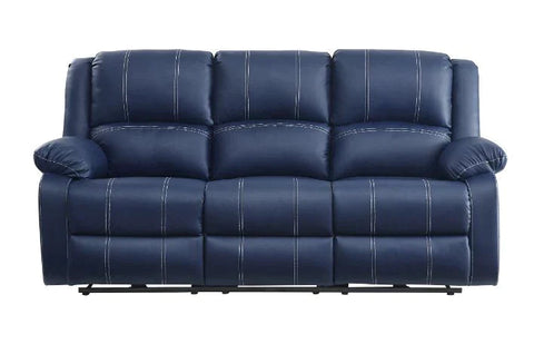 Zuriel Blue PU Recliner Model 54616 By ACME Furniture