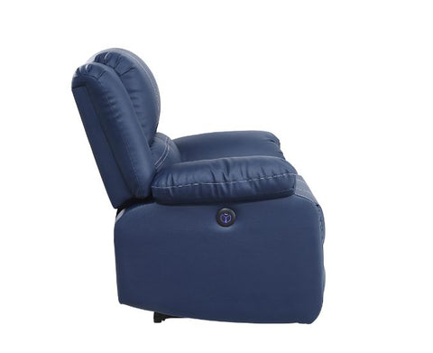 ACME Zuriel Blue PU Zuriel Sofa Model 54615