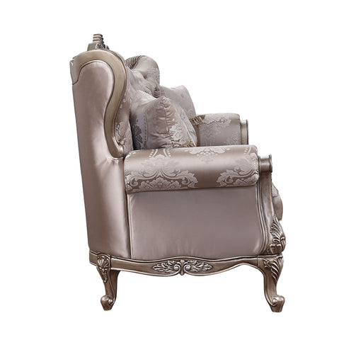 ACME Jayceon Fabric & Champagne Finish Jayceon Sofa Model 54865