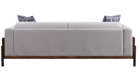 ACME Pelton Fabric & Walnut Finish Pelton Sofa Model 54890