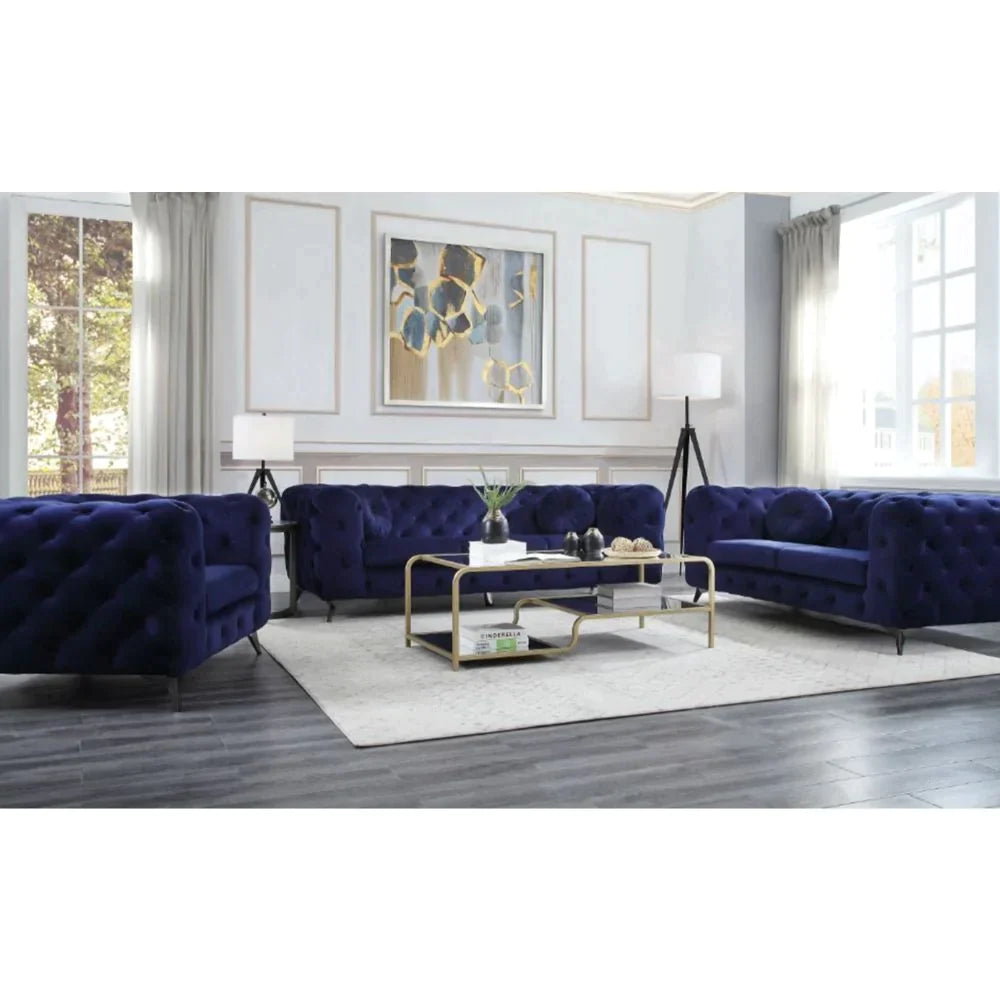 Atronia Blue Fabric Sofa Model 54900 By ACME Furniture
