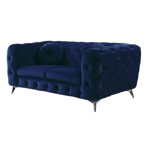 Atronia Blue Fabric Loveseat Model 54901 By ACME Furniture