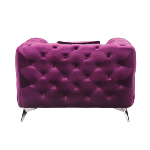 Atronia Purple Fabric Chair Model 54907 By ACME Furniture