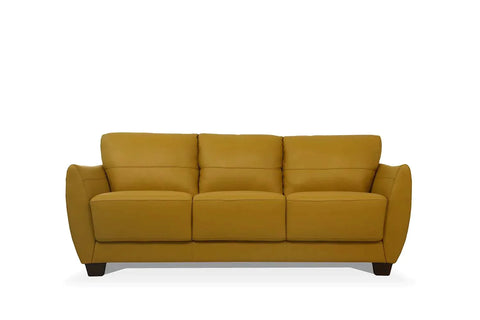 Valeria Mustard Leather Sofa Model 54945 By ACME Furniture