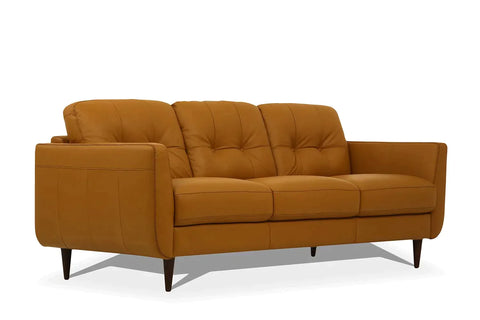 Radwan Camel Leather Sofa Model 54955 By ACME Furniture